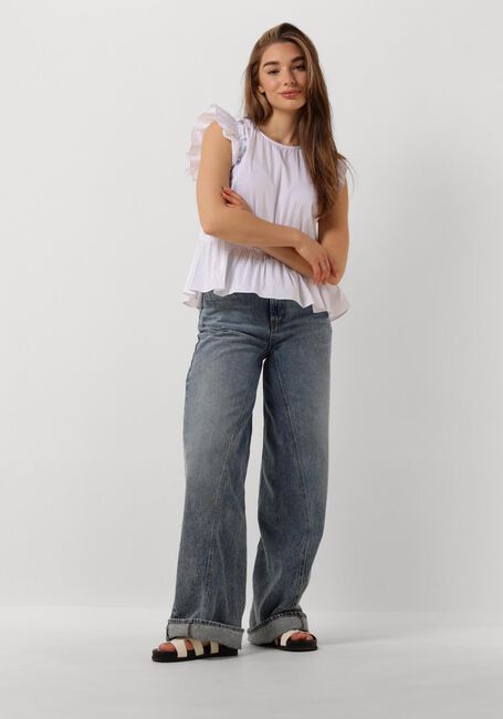 Witte CO'COUTURE Top ELLIE FRILL TOP - large