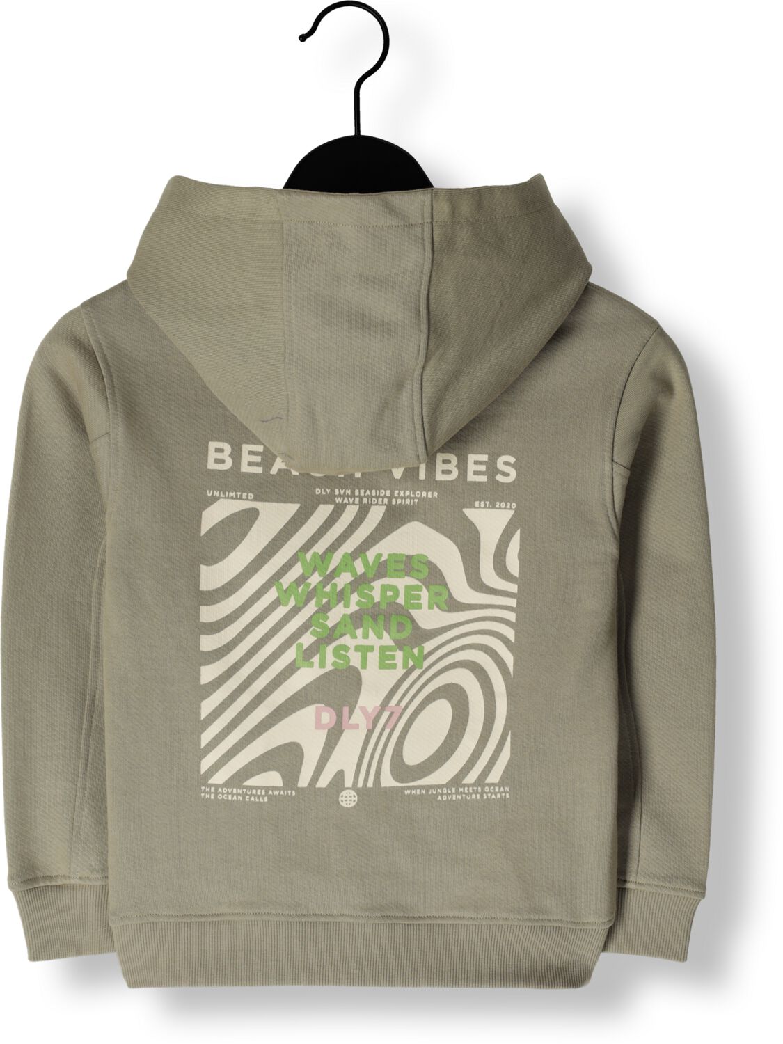 DAILY7 Jongens Truien & Vesten Hoodie Backprint Beige