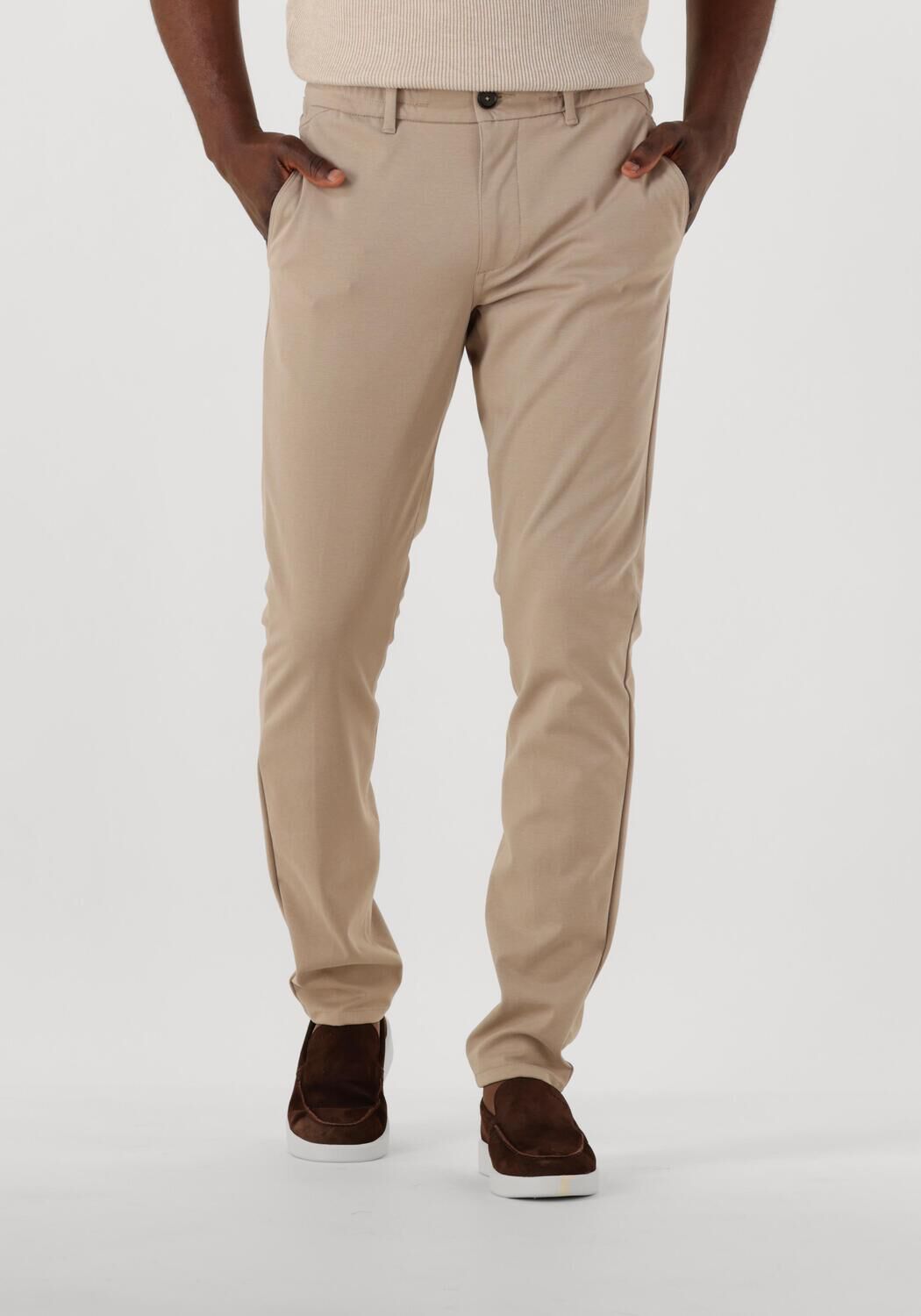 THE GOODPEOPLE Heren Broeken Bruno Beige
