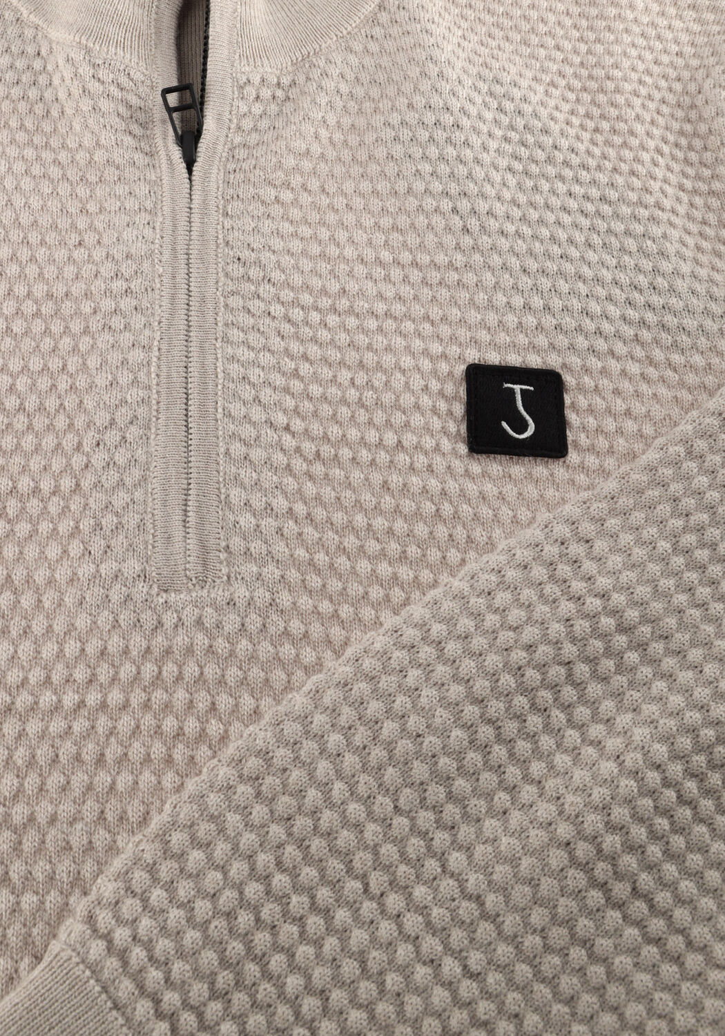 Zand BUTCHER OF BLUE Trui STRUCTURE HALFZIP - large