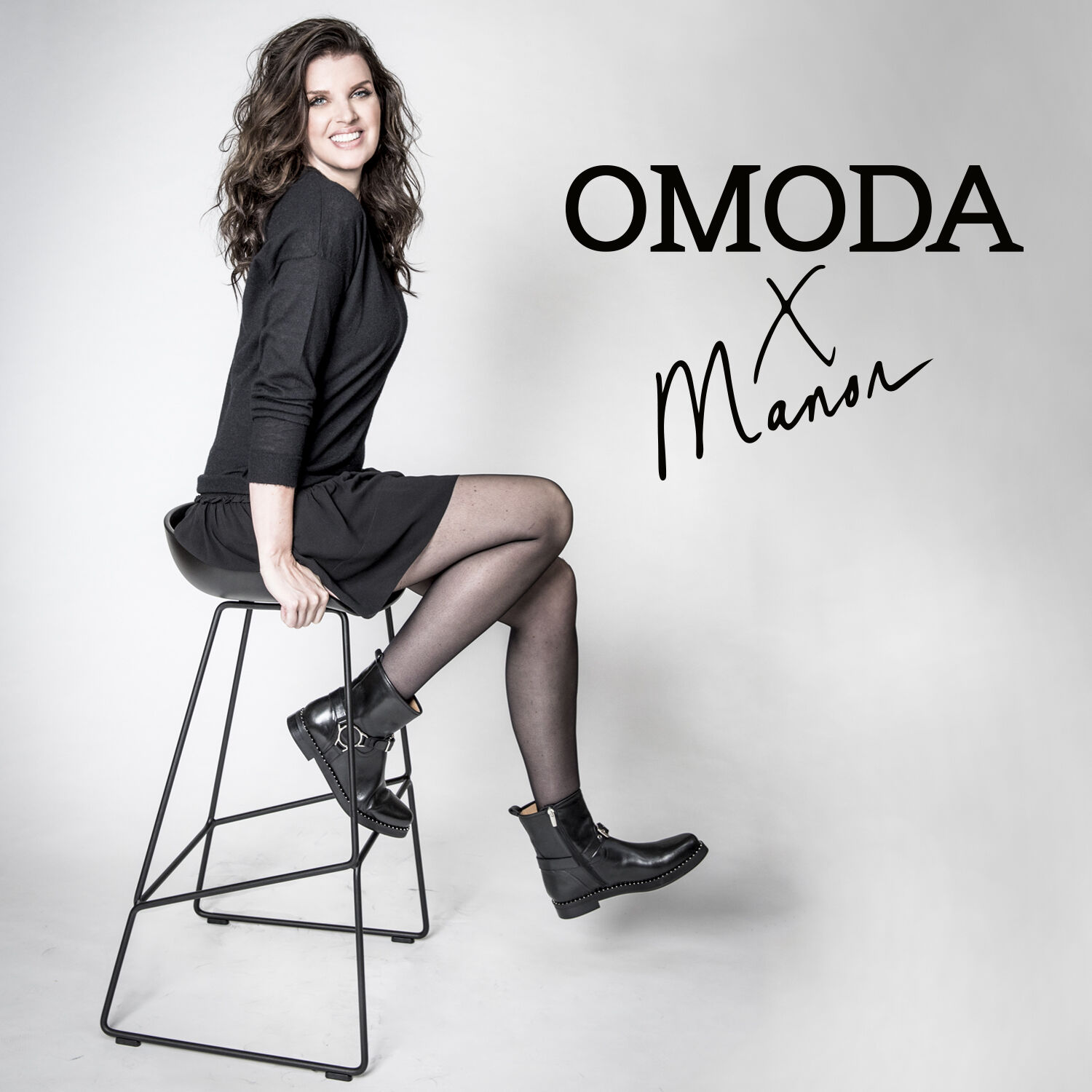 Zwarte OMODAXMANON Enkelboots ABB2851 - large