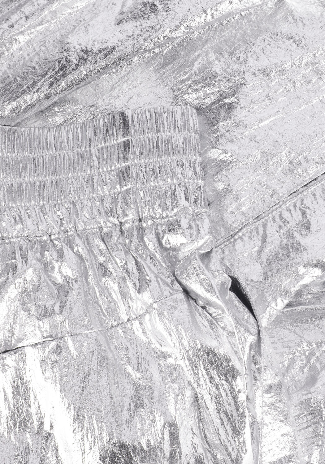 Zilveren CO'COUTURE Pantalon TRICE METAL TECH PANT - large