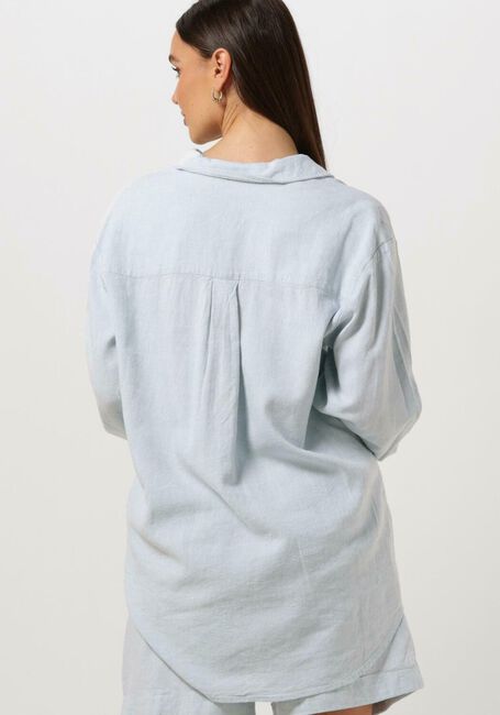 Lichtblauwe MSCH COPENHAGEN Blouse MSCHKARIMA GINIA SHIRT - large