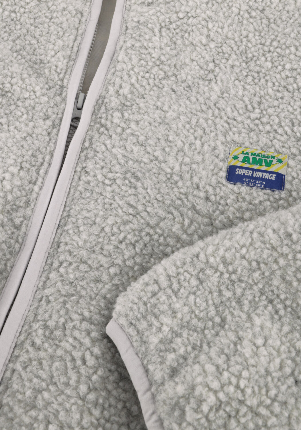 Lichtgrijze AMERICAN VINTAGE Vest HOKTOWN ZIP - large