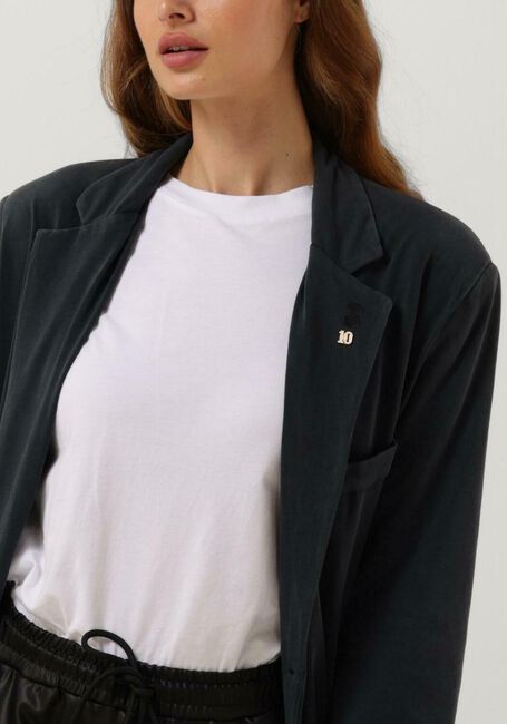 Donkergrijze 10DAYS Blazer STATEMENT BLAZER WASHED JERSEY - large