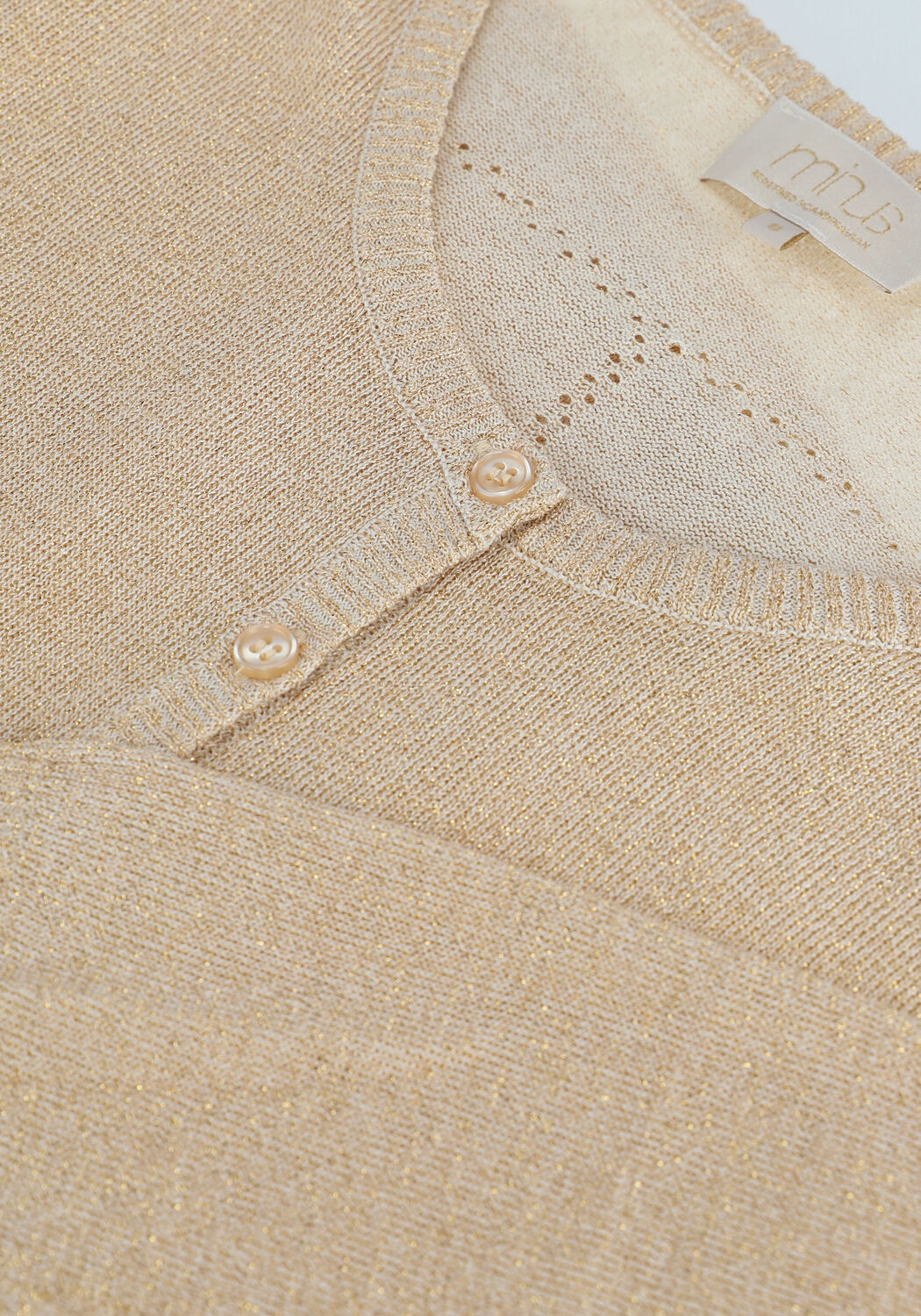 Gouden MINUS Vest NEW LAURA CARDIGAN - large