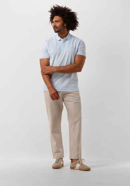 Lichtblauwe LACOSTE Polo REGULAR FIT COTTON BLEND POLO SHIRT - large