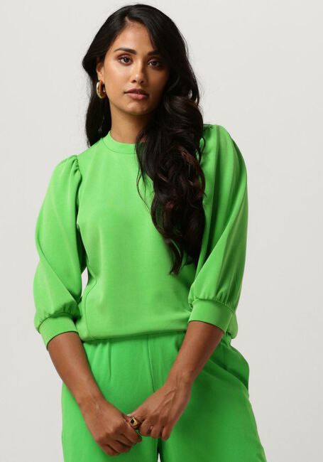 Groene SELECTED FEMME Trui SLFTENNY 3/4 SWEAT TOP - large