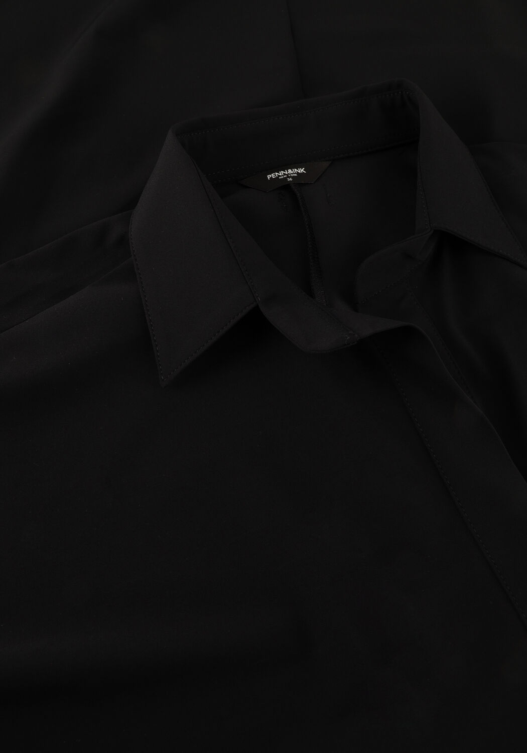 Zwarte PENN & INK Midi jurk DRESS - large