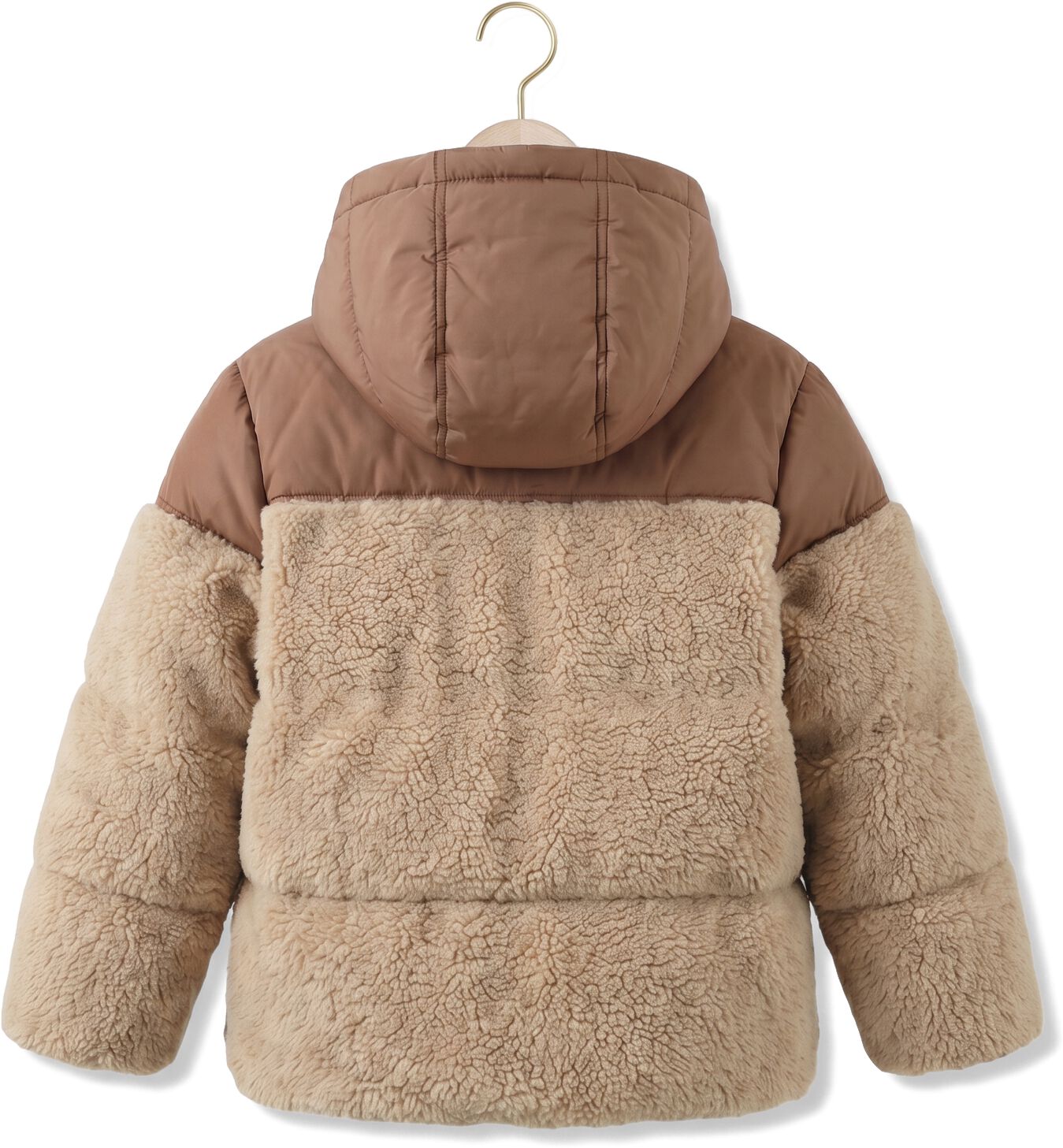 YOUR WISHES Jongens Jassen Teddy Puffer Coat Bruin