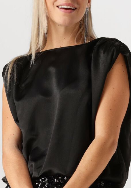 Zwarte MY ESSENTIAL WARDROBE Top ESTELLEMW WRAP TOP - large