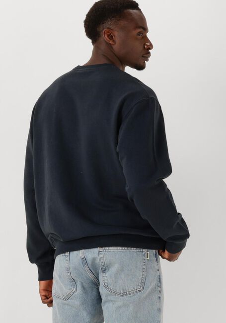 Donkerblauwe FORÉT Sweater SUN EMBROIDERED SWEATSHIRT - large