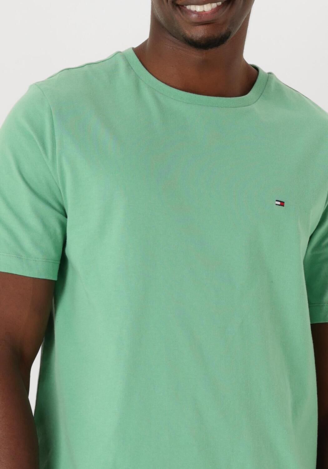 TOMMY HILFIGER Heren Polo's & T-shirts Ess Seasonal Reg Fit Solid Tee Groen