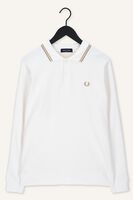 Witte FRED PERRY Sweater SWEATSHIRT PANEL POLO SHIRT Witte FRED PERRY Sweater SWEATSHIRT PANEL POLO SHIRT - medium