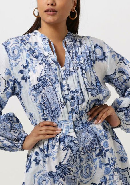 Blauwe GUESS Playsuits ZAREN LINEN ROMPER - large