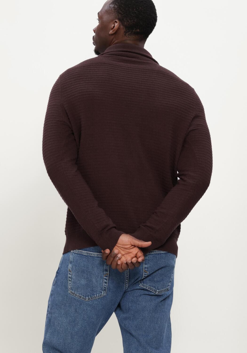 BLUE INDUSTRY Heren Truien & Vesten Knitwear Bordeaux