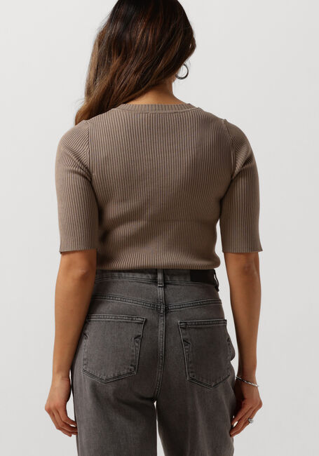 Bruine SELECTED FEMME Trui SLFMALA 2/4 KNIT O-NECK B - large