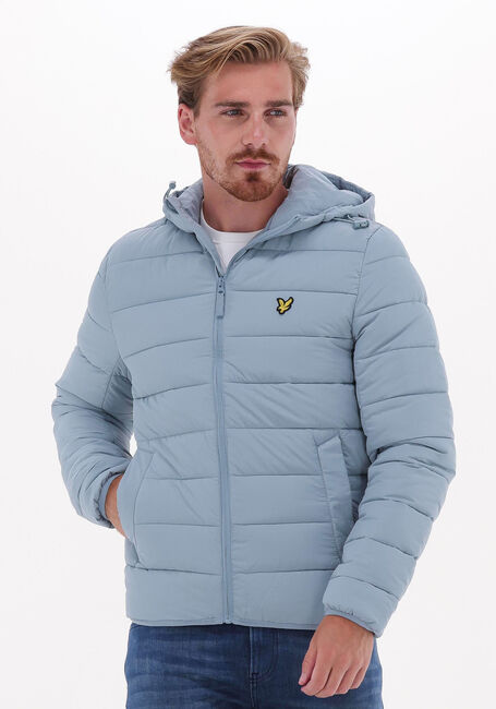 Lichtblauwe LYLE & SCOTT Gewatteerde jas LIGHTWEIGHT PUFFER JACKET - large