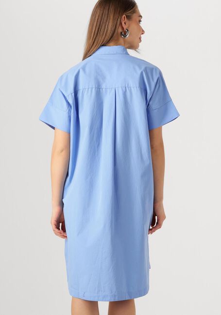 Lichtblauwe SELECTED FEMME Mini jurk SLFBLAIR 2/4 SHORT SHIRT DRESS - large