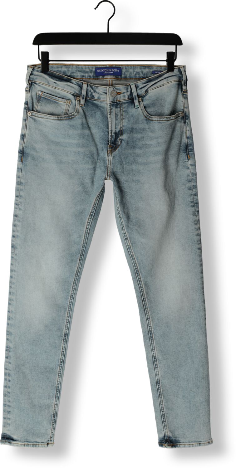 SCOTCH & SODA Heren Jeans Skim Skinny Fit Jeans River Deep Lichtblauw