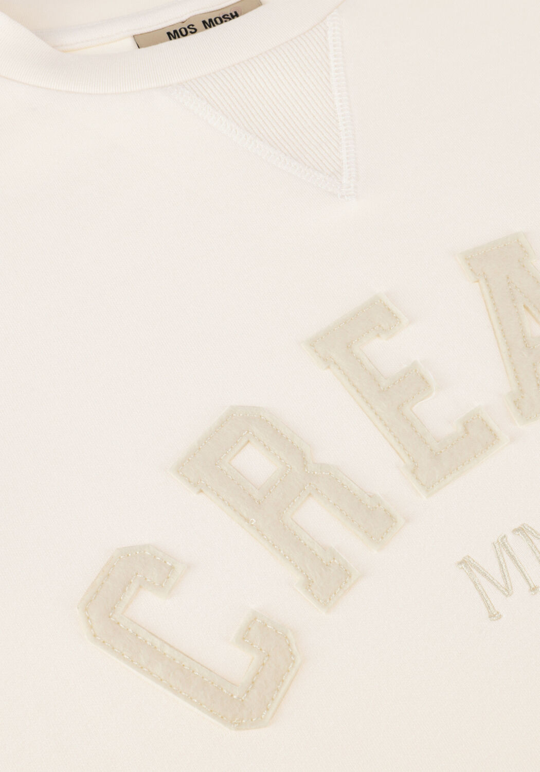 Ecru MOS MOSH Trui MMCELLI O-LS SWEATSHIRT - large