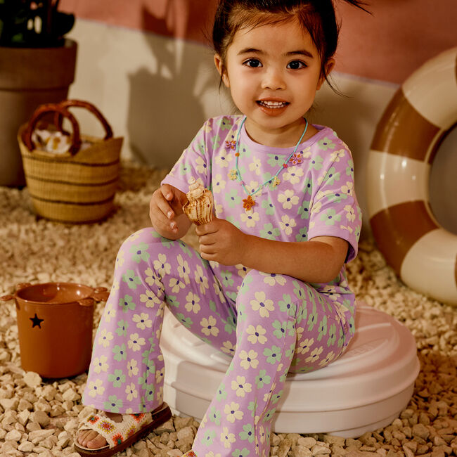 Lila Z8 Flared broek NOELLA - large