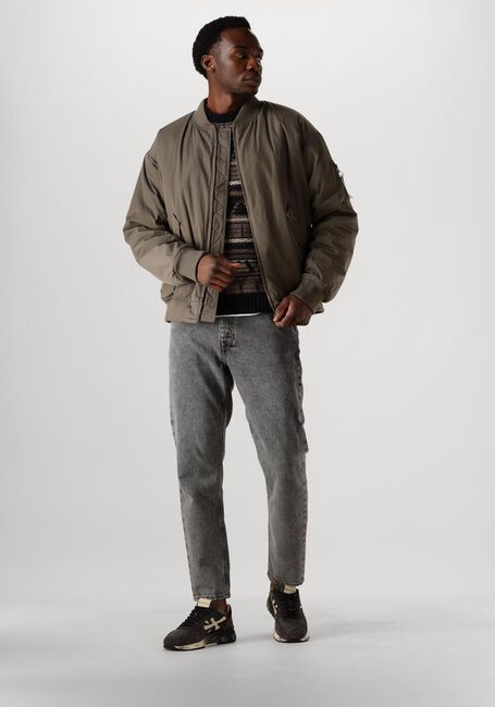 Donkergroene FORÉT Jack BOW BOMBER JACKET - large