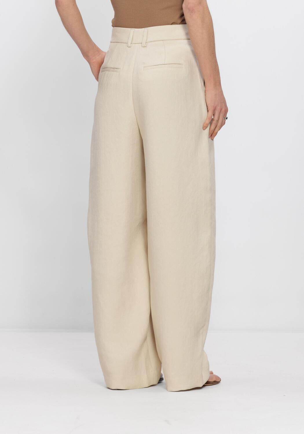 Creme MSCH COPENHAGEN Broeken MSCHESTERIANE HW PANTS - large