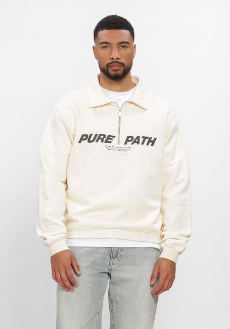 Creme PURE PATH Polo POLO HALF ZIP - large