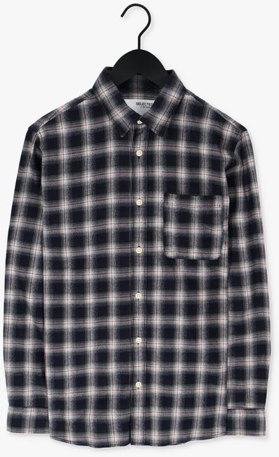 Donkerblauwe SELECTED HOMME Casual overhemd SLHSLIMARDEE SHIRT LS CHECK M - large
