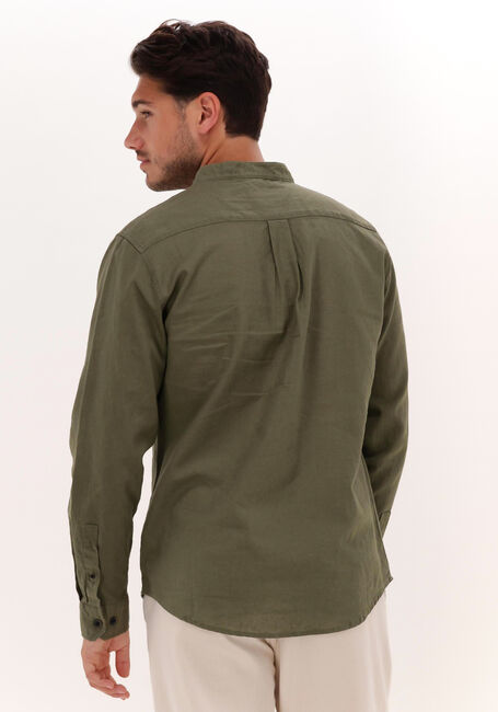 Groene ANERKJENDT Casual overhemd AKLUKAS LINEN SHIRT - large
