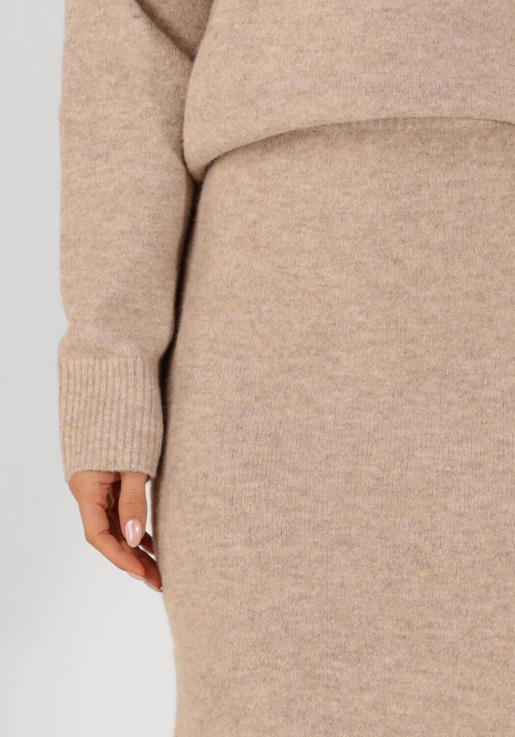 NEO NOIR Dames Rokken Ashanti Knit Skirt Beige