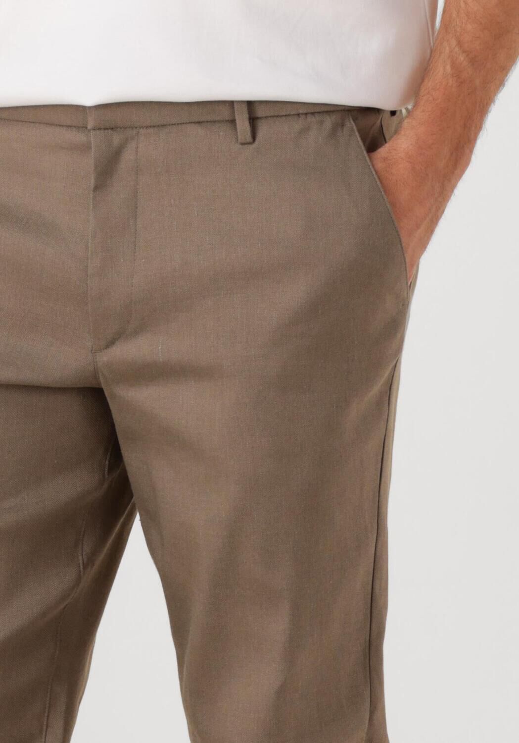 PLAIN Heren Broeken Theo Pl Linen Khaki