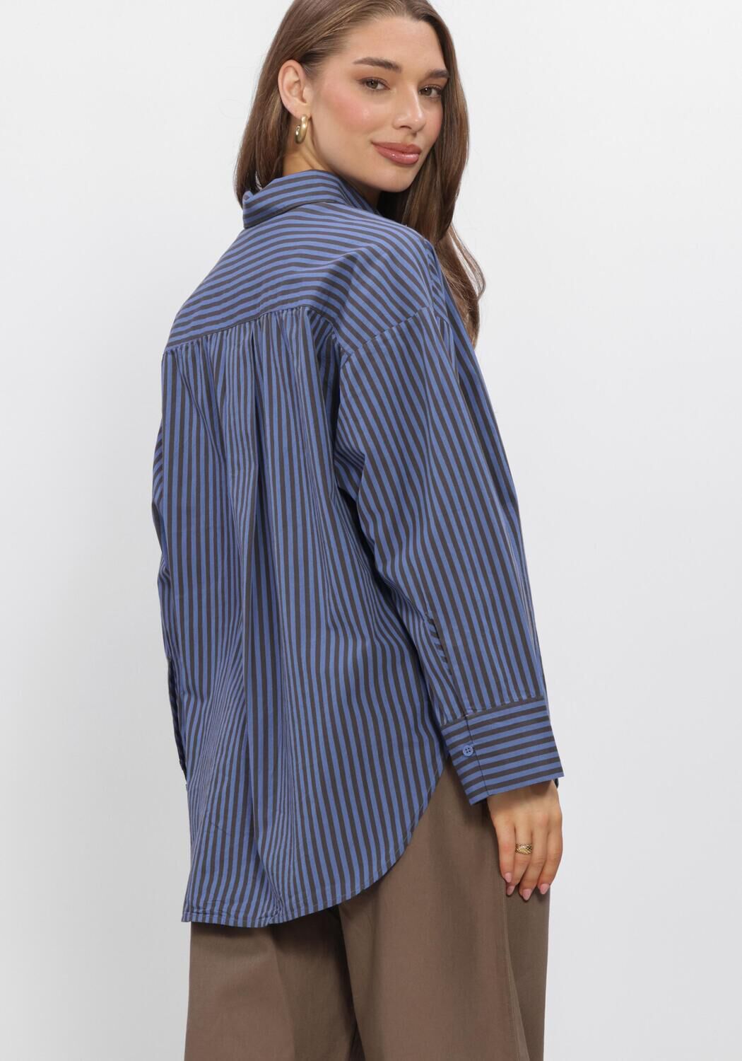 Blauwe BOII STUDIOS Top FIE SHIRT - large
