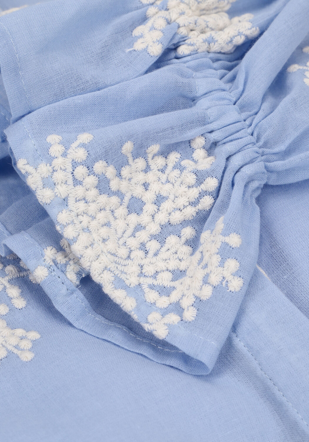 Lichtblauwe BRUUNS BAZAAR Blouses KAMAL CAROLAS SHIRT - large