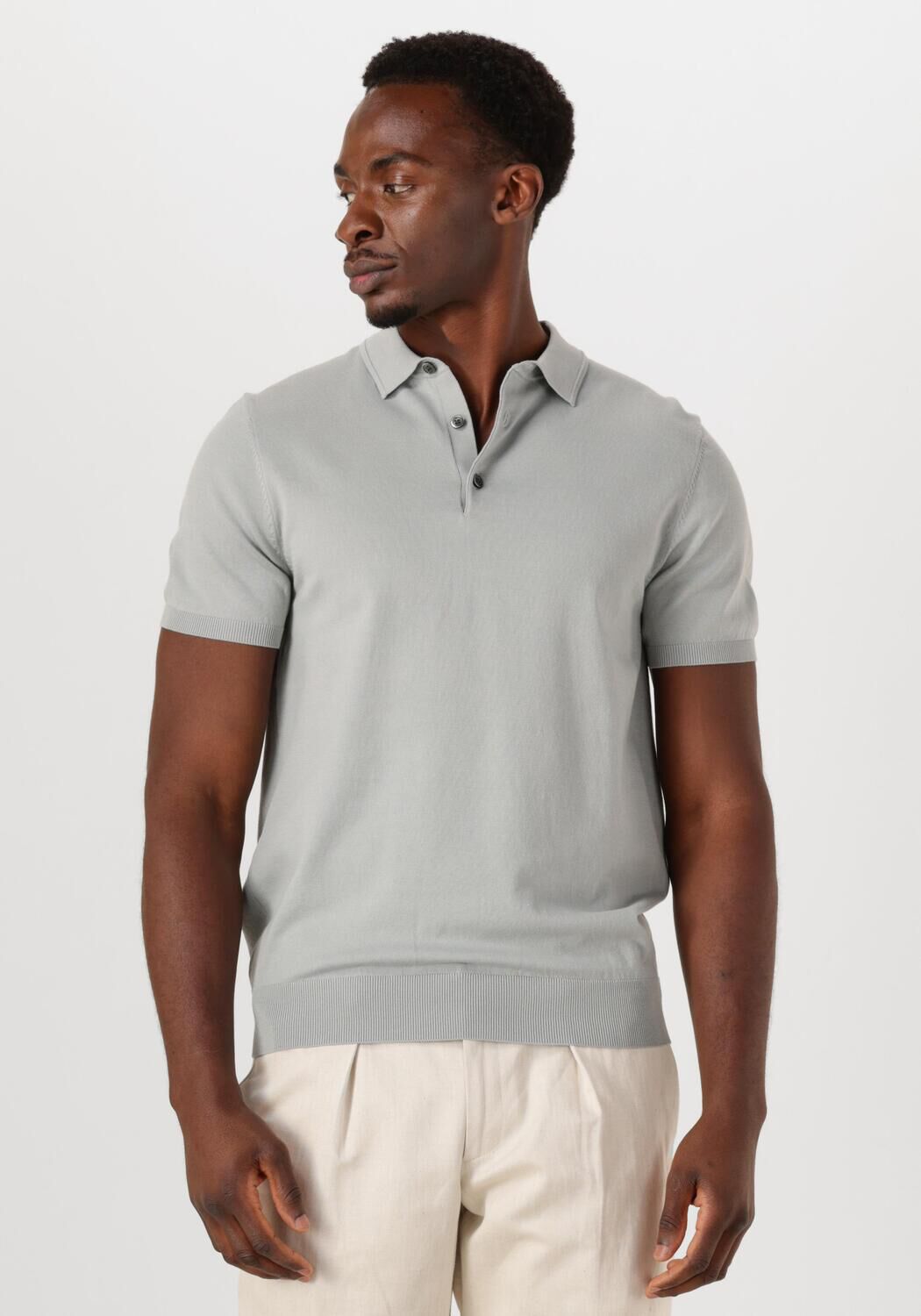 PROFUOMO Heren Polo's & T-shirts Polo Short Sleeve Groen