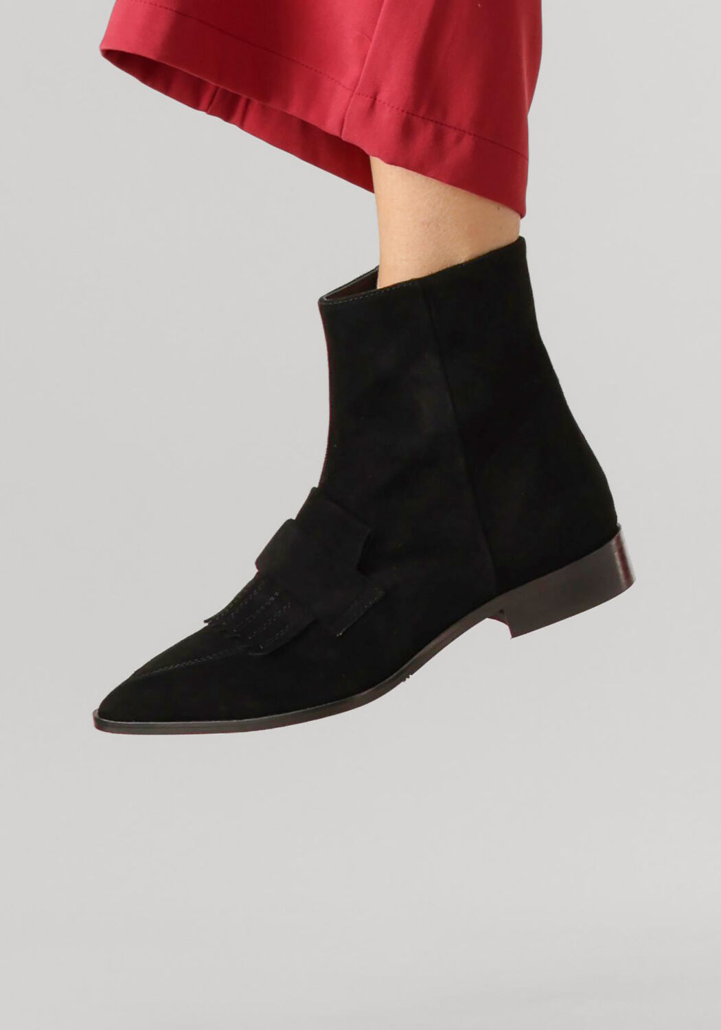 Zwarte STEFANO LAURAN Enkellaarsjes 22102 - large