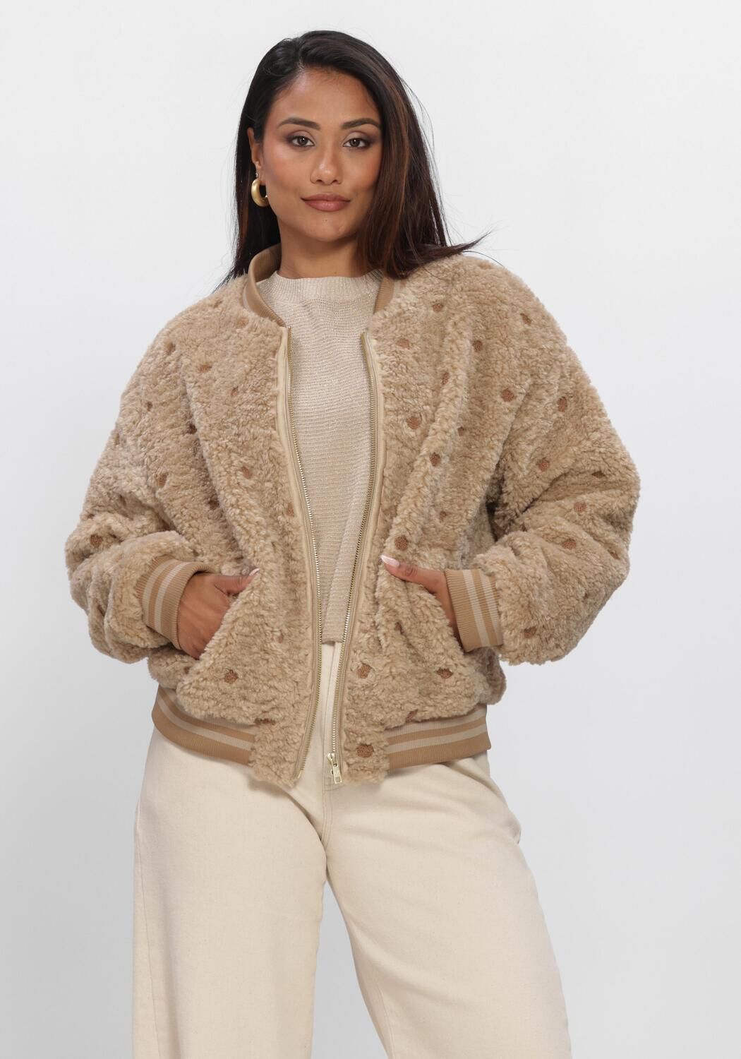 Beige NUKUS Jack HENNY JACKET DOTS - large