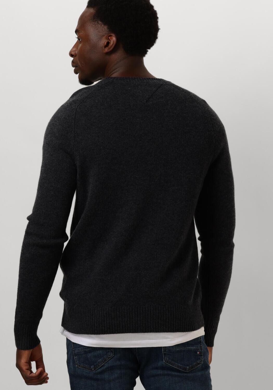 TOMMY HILFIGER Heren Truien & Vesten Lambswool Crew Neck Donkergrijs