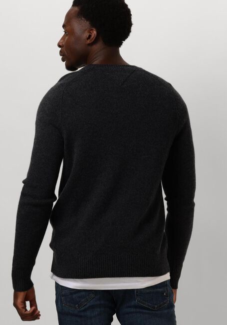 Donkergrijze TOMMY HILFIGER Trui LAMBSWOOL CREW NECK - large