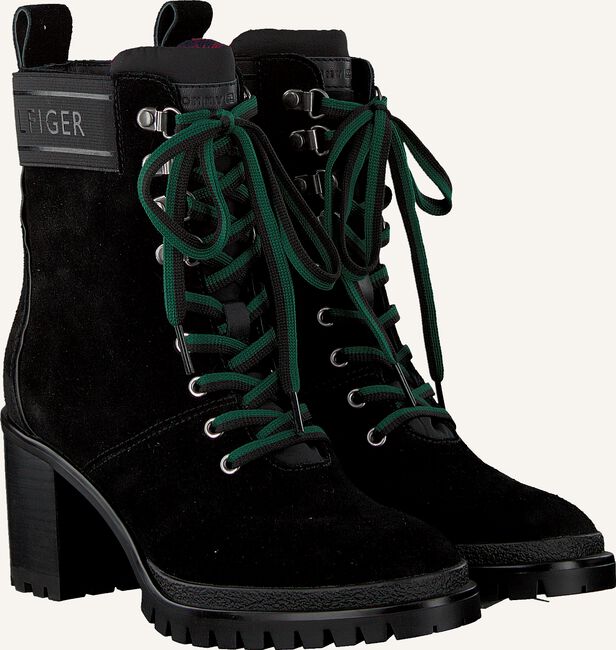 Zwarte TOMMY HILFIGER Veterboots SPORTY OUTDOOR MID HEEL LACE U Zwarte TOMMY HILFIGER Veterboots SPORTY OUTDOOR MID HEEL LACE U - large