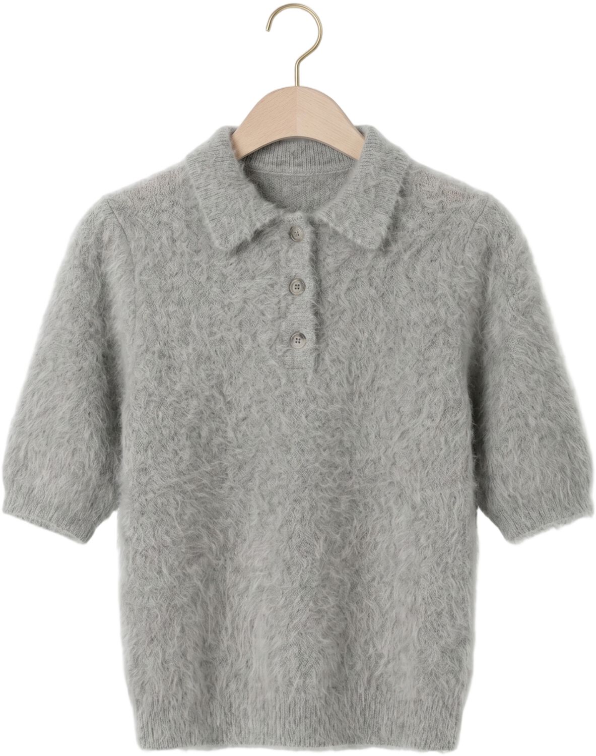 KNIT-TED Dames Tops & T-shirts Sherman Top Lichtgrijs