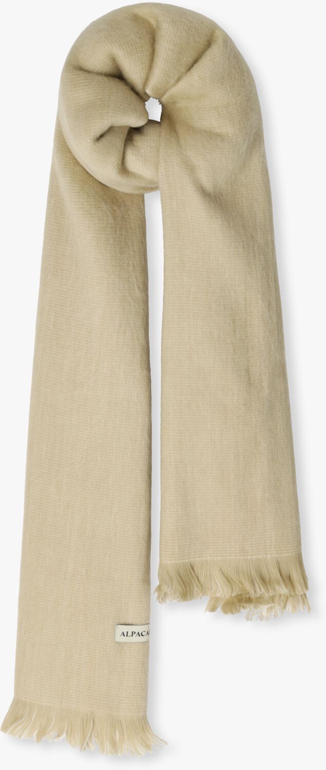 Beige ALPACA LOCA Sjaal DOUBLE SCRAF