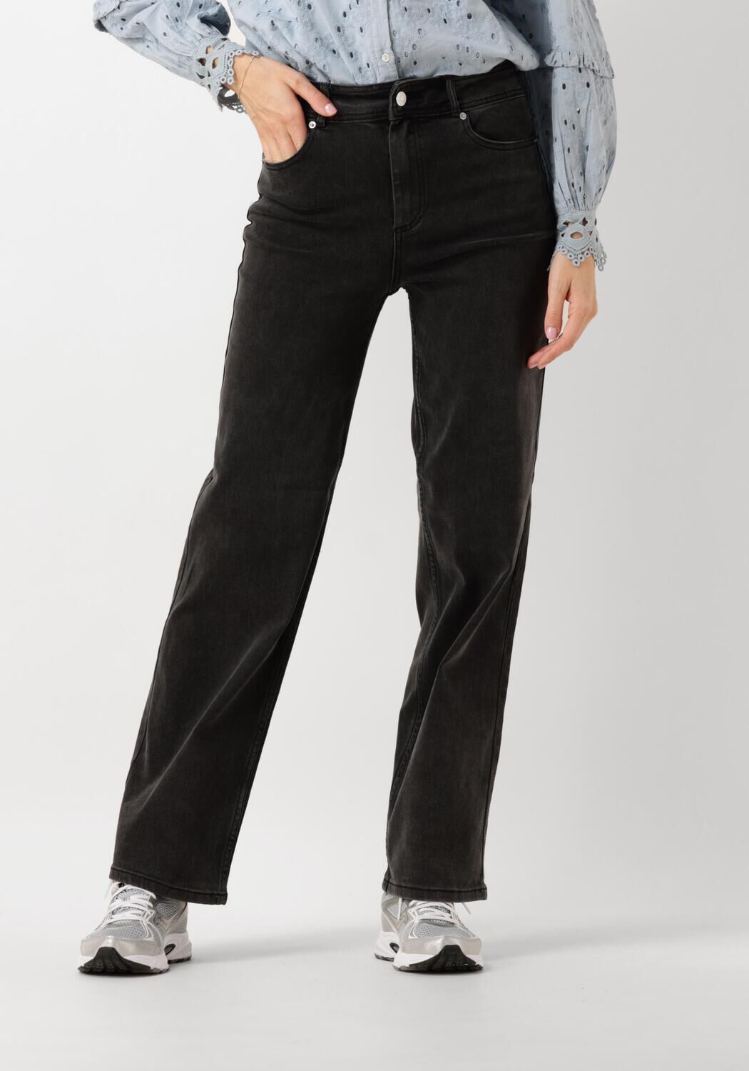 Y.A.S. Dames Jeans Yasdolma Hw Jeans Dark Grey Antraciet