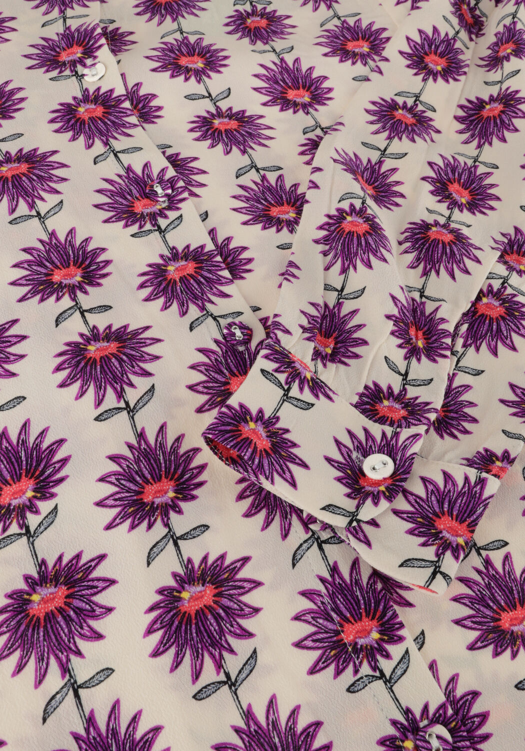 Ecru POM AMSTERDAM Blouses MILA FLOWER ECRU BLOUSE - large