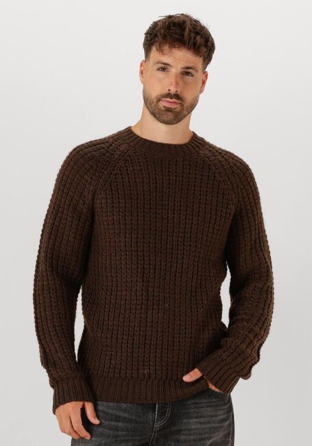 Bruine ANERKJENDT Trui AKSUNE STRUCTURE KNIT - large