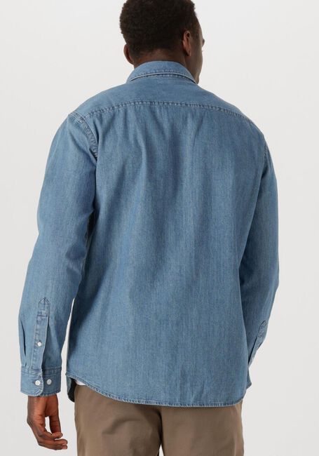 Blauwe SELECTED HOMME Casual overhemd SLHREGCARLO DENIM LS SHIRT NOOS - large