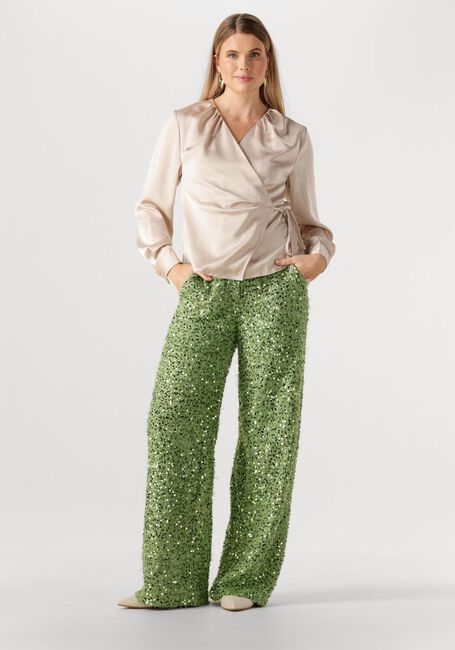 Groene HARPER & YVE Wijde broek HOLLY-PA 2 - large
