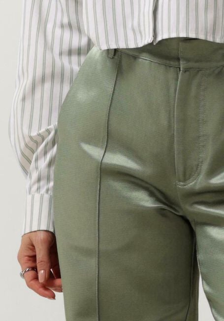 Groene COLOURFUL REBEL Pantalon WENDE SATIN PINTUCK LOW PANTS - large
