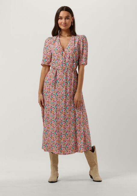 Oranje CATWALK JUNKIE Midi jurk DR ORANGE BLOSSOM WRAP - large